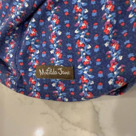 Matilda Jane Beyond The Horizon Floral Tunic Tank Top Womens Medium Blue Cottage - Picture 5 of 8